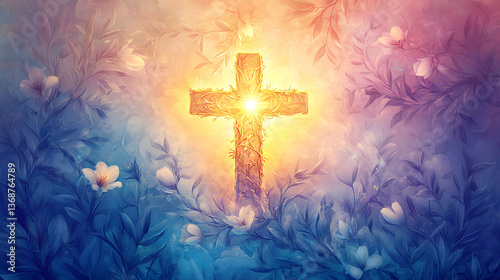 Floral Cross Radiance
