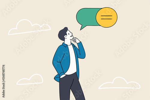 Second opinion, suggestion or advice to consider, reason or logical thinking, information to make decision or judgement concept, businessman think from listening to second opinion and make decision.