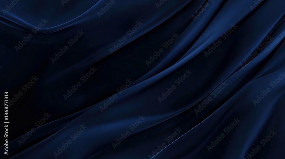 Obraz premium Navy blue fabric texture abstract design elegant cloth textile graphic