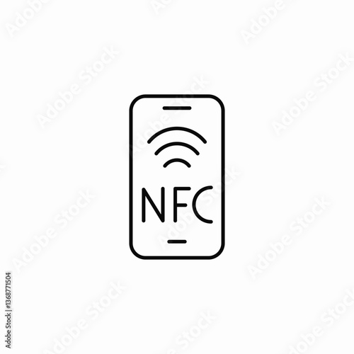 nfc payments icon sign vector