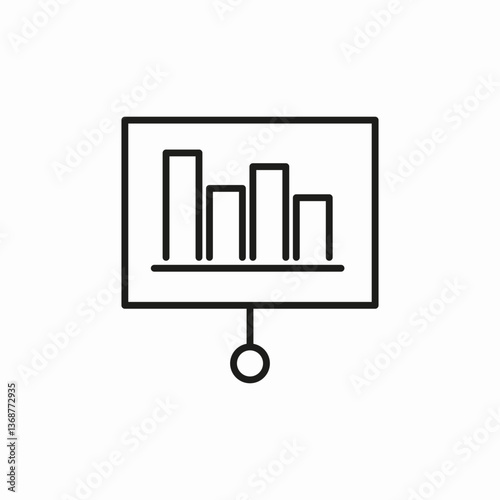 statistics conclusion icon sign vector