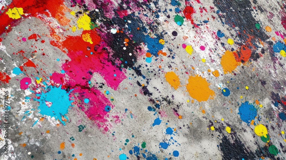 Colorful paint splashes texture abstract art design modern artistic Colorful paint splashes texture abstract art design modern artistic