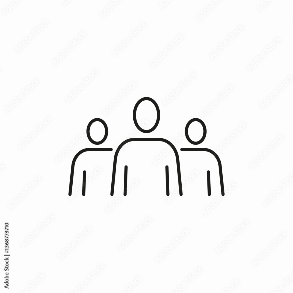 team group icon sign vector team group icon sign vector