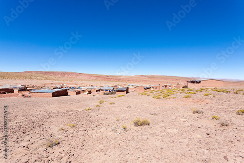 Obraz na płótnie Cerrillos village view,Bolivia w salonie