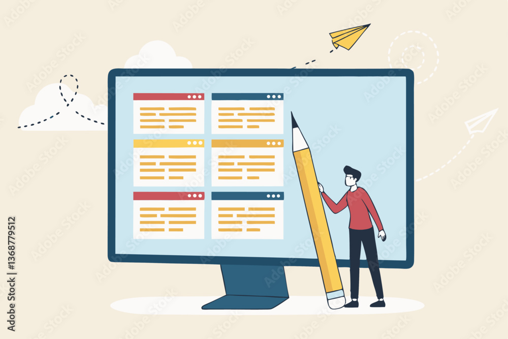 Prioritize important task, flag with priority or urgency to finish work, organize or plan work agenda, project management software or planner concept, businessman project manager prioritize tasks.