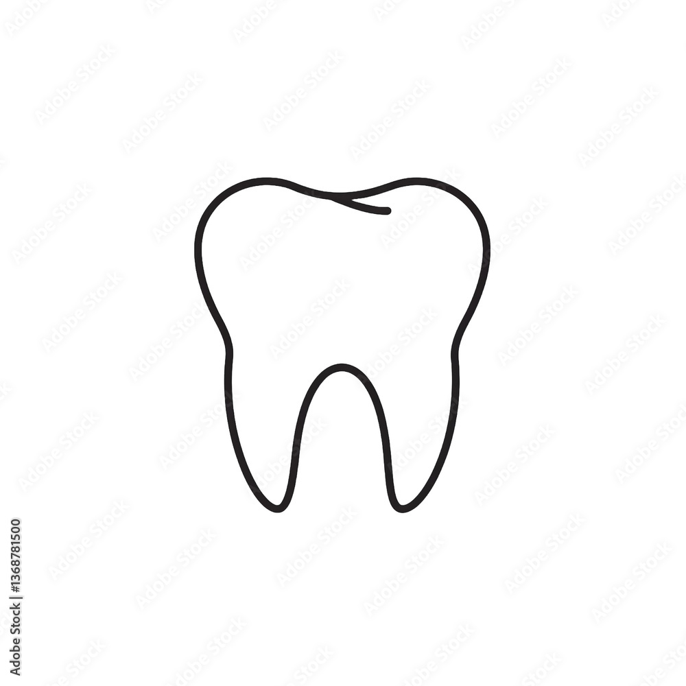 tooth icon isolated on transparent background tooth icon isolated on transparent background