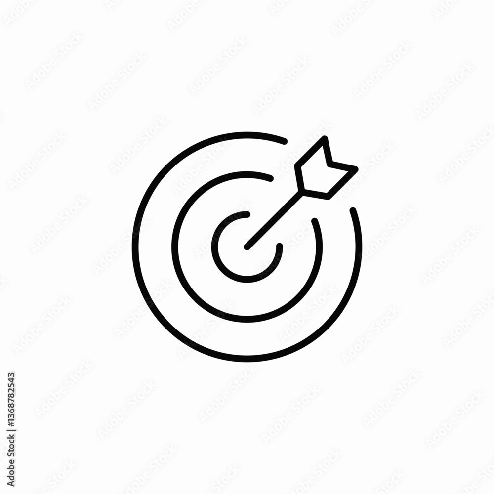 target set icon sign vector target set icon sign vector