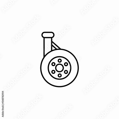 turbo vehicle icon sign vector
