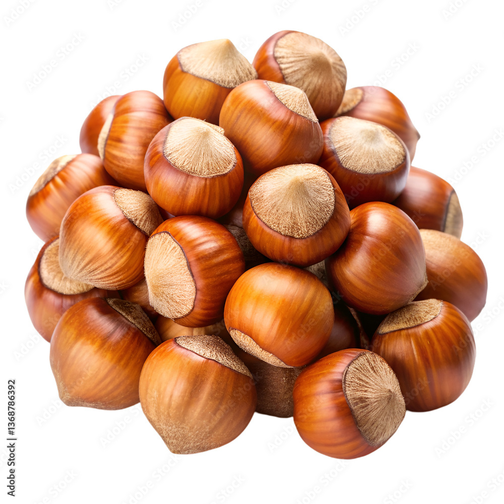hazelnuts isolated on white background hazelnuts isolated on white background