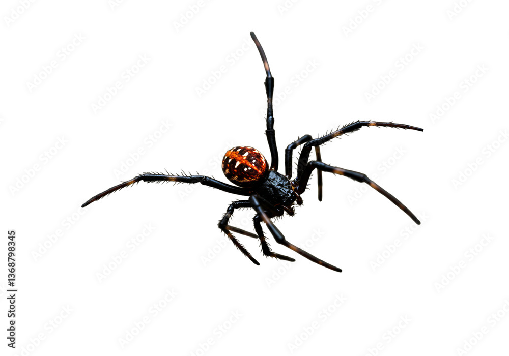 Black Widow Spider on high quality transparent background png Black Widow Spider on high quality transparent background png
