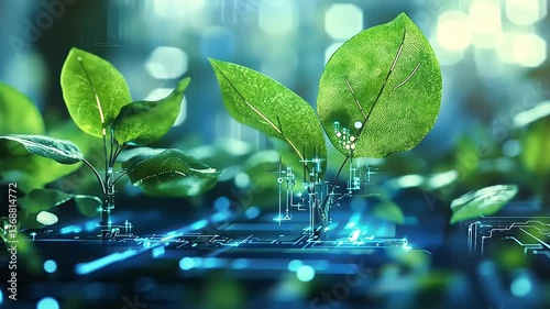 Futuristic Plants: Technology and Nature Unite