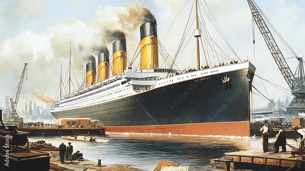Fototapeta premium ship in the harbor