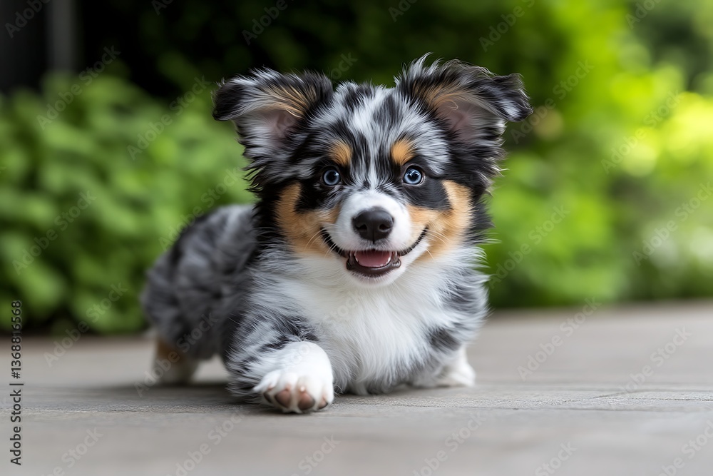 Fototapeta premium Adorable Puppy Outdoor Portrait