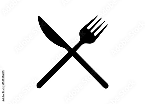 A set of isolated metal kitchen cutlery including fork, spoon, and knife