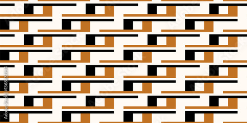 Seamless abstract geometric pattern. Vector Illustration	