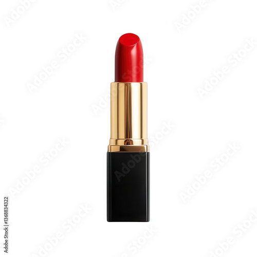 vibrant close-up of a red lipstick, showcasing its elegant design and color