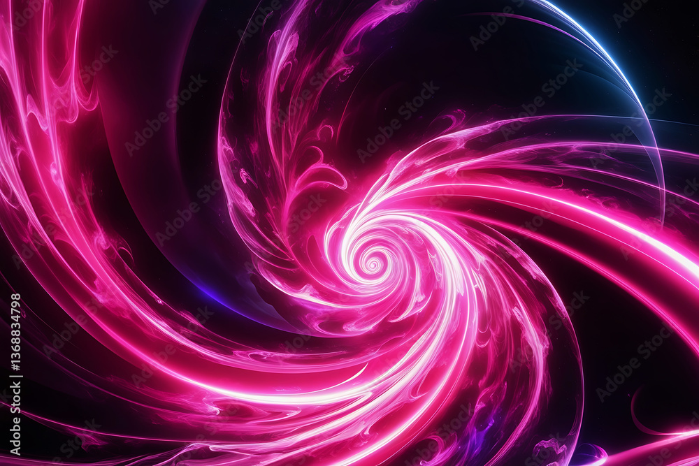 Swirling purple fractal art creates a mesmerizing digital vortex of light and color in abstract space Swirling purple fractal art creates a mesmerizing digital vortex of light and color in abstract space