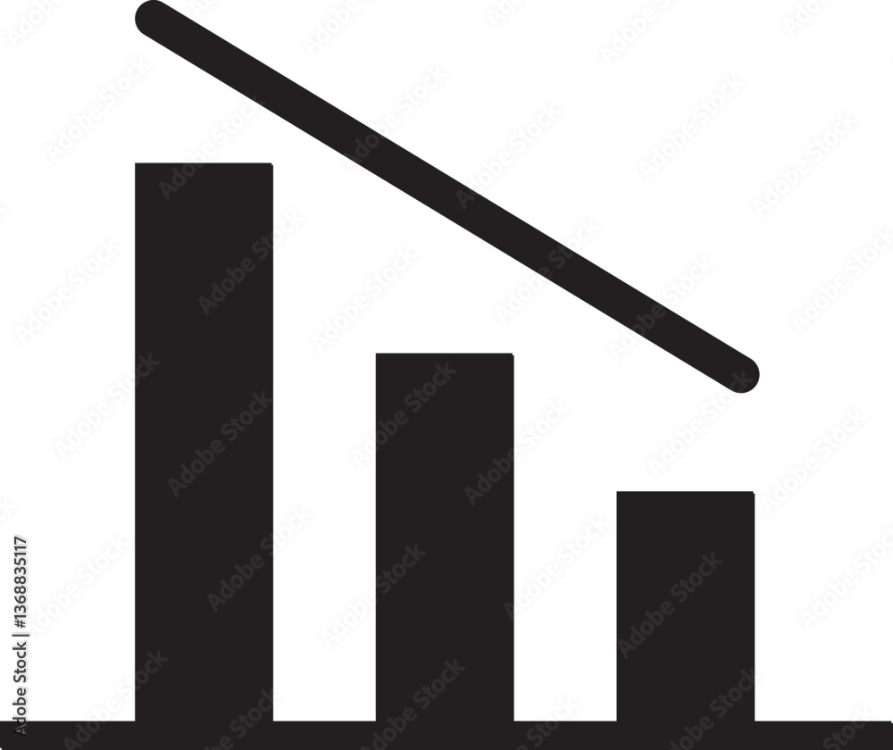 Business Growth and Decline Graph Icon – Data Analytics & Finance Charts Business Growth and Decline Graph Icon – Data Analytics & Finance Charts