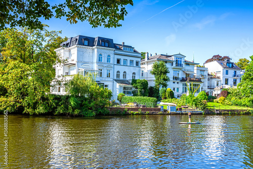 The houses at the river