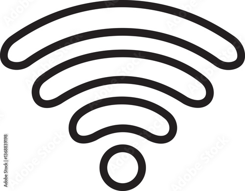 Wi-Fi Signal Icon – Wireless Connection Strength Indicators