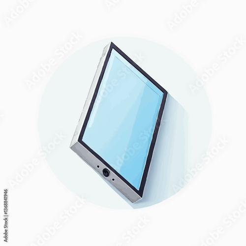 Smartphone-Illustration, isometrische Ansicht

