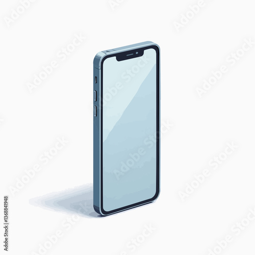 Smartphone-Illustration, isometrische Ansicht


