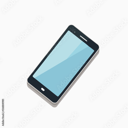 Smartphone-Illustration, isometrische Ansicht

