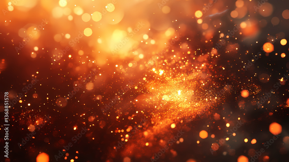 Fototapeta premium Luminous embers radiating an otherworldly glow, soft, peaceful, embers. Subtle Embers. Illustration