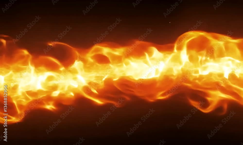 Animated fire trail effect 2d and 3d animation