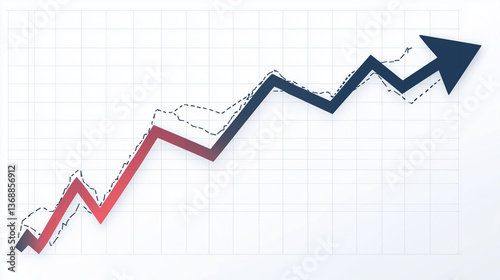 Free Download Graphique financier minimaliste en tendance baissière - GFXLoad