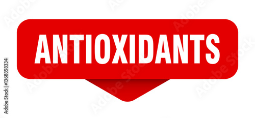 antioxidants sticker. antioxidants sign on transparent background