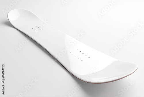 Snowboard Close-Up, mockup on white background