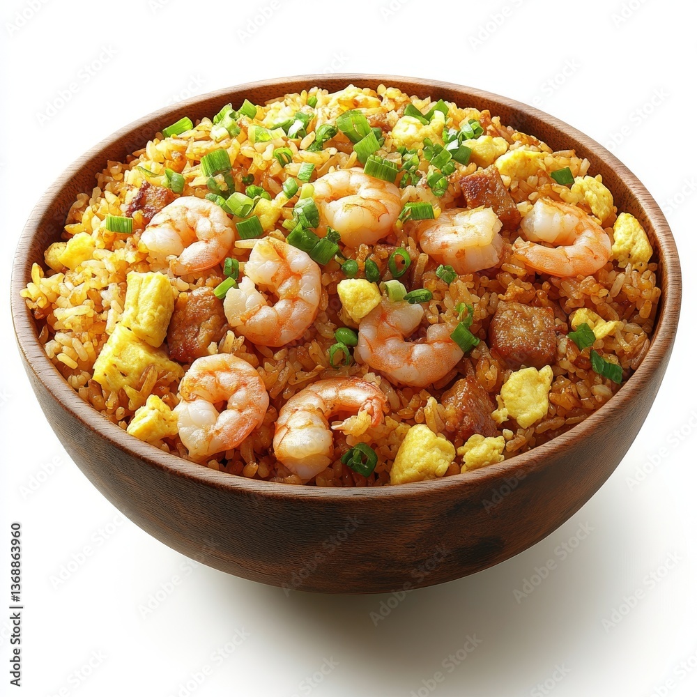 image illustration of a bowl of shrimp fried rice on a transparent background image illustration of a bowl of shrimp fried rice on a transparent background
