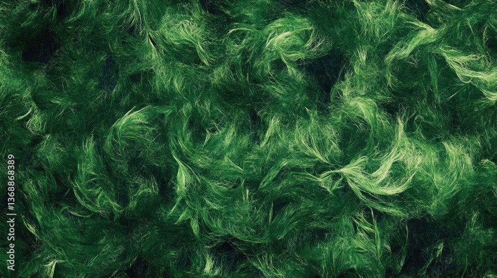 Green moss texture in nature Green moss texture in nature