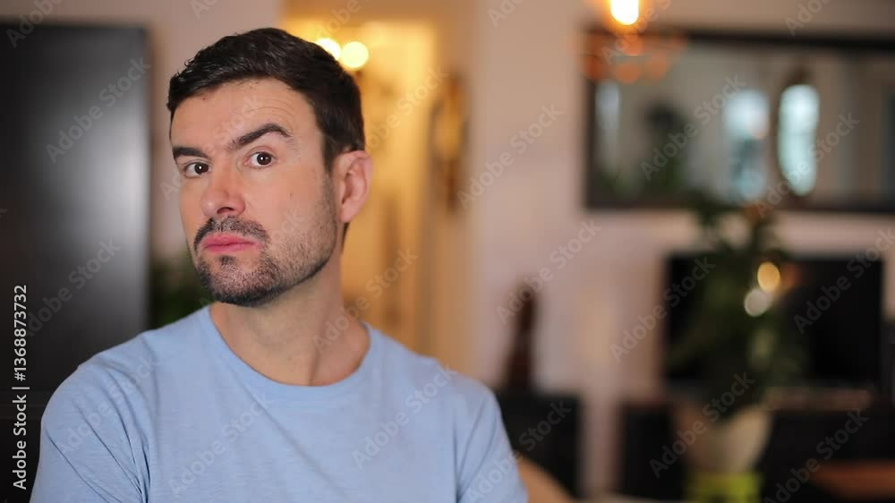 Very jealous man observing something Very jealous man observing something