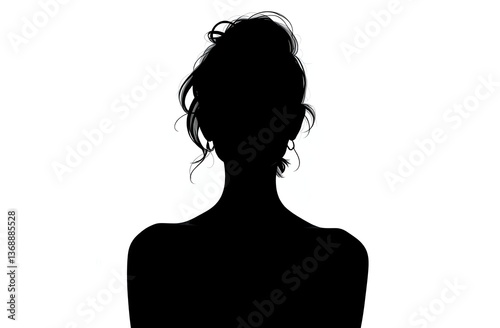 woman shadow isolated in white