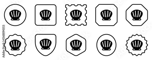 Editable sea shell vector icon. Part of a big icon set family. Perfect for web and app interfaces, presentations, infographics, etc