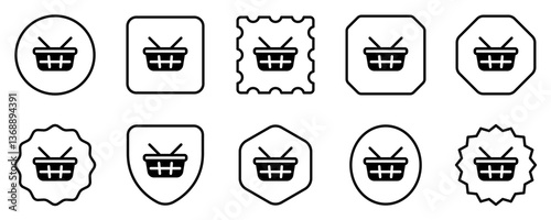 Editable picnic shopping basket vector icon. Part of a big icon set family. Perfect for web and app interfaces, presentations, infographics, etc