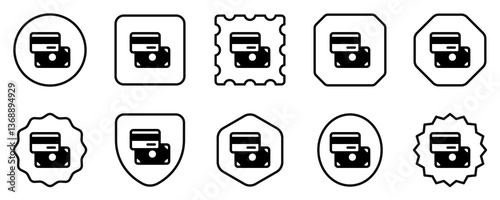 Editable payment methods, card, cash vector icon. Part of a big icon set family. Perfect for web and app interfaces, presentations, infographics, etc