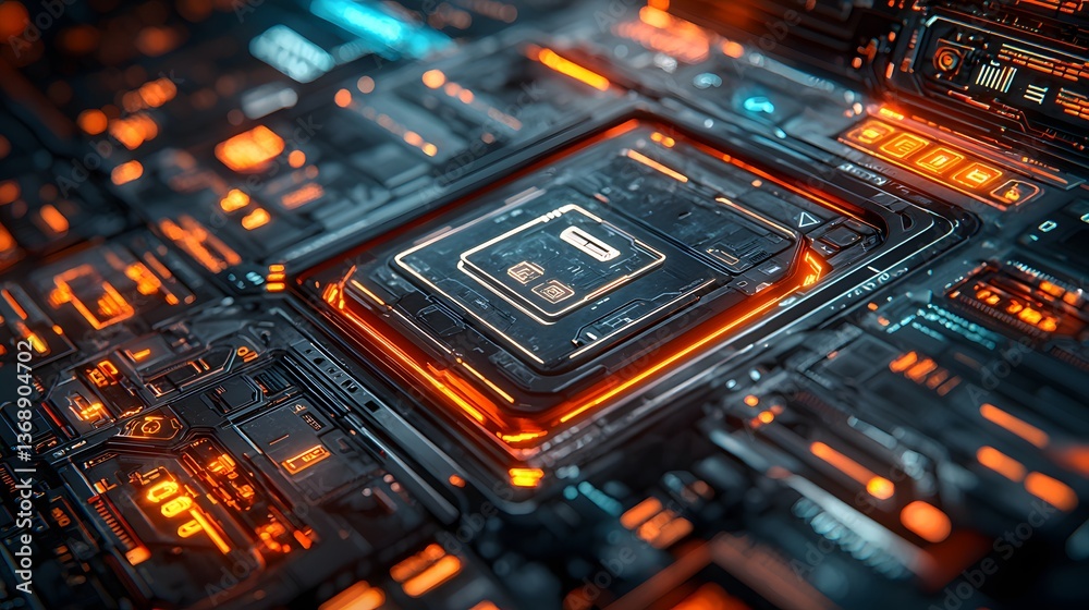 Fototapeta premium electronic circuit board