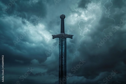 Dark fantasy, shining sword