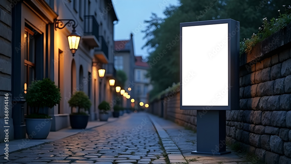 Mockup of White Horizontal LED Display Billboard Pole on Pathway
Mockup of White Horizontal LED Display Billboard Pole on Pathway