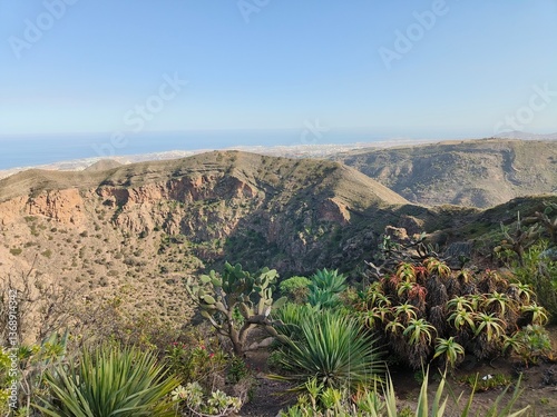 Famous Caldera de Bandama in Gran Canaria 