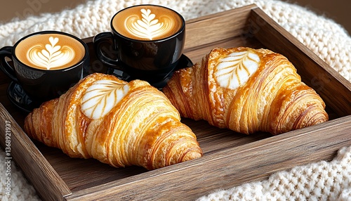 Croissants & Coffee Tray Cozy (1)