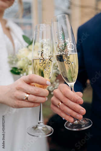 wedding champagne glasses