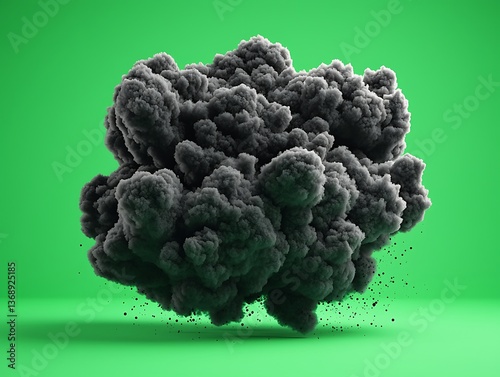 Dark Smoke Cloud on Green