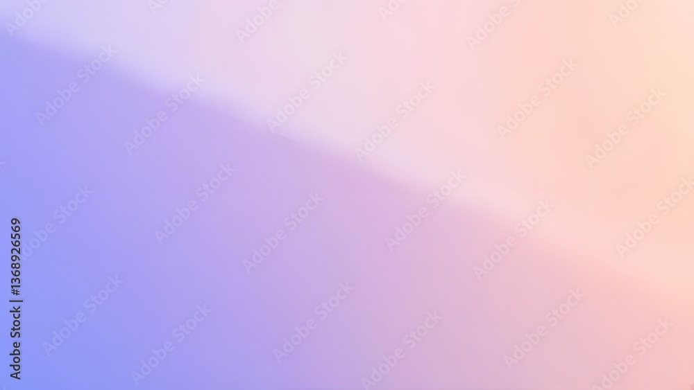 Fototapeta premium Soft Gradient from Purple to Peach - Light Color Background