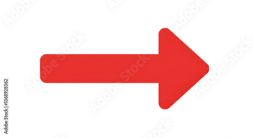 Red arrow illustration. Red arrow symbol. Red arrow icon. Arrows vector. Vector illustration