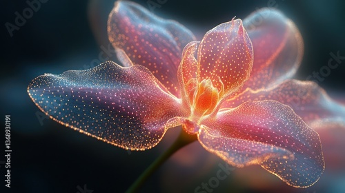 Glowing flower illustration