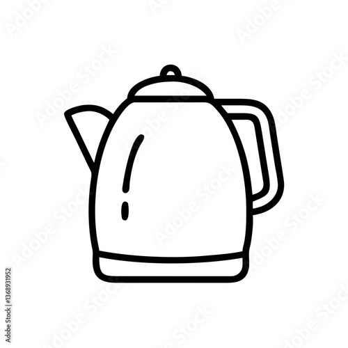 Stylish kettle design, modern home kitchen, functional elegance